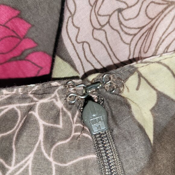 A.N.A. (A New Approach) Floral Cotton Ruffle Hem Skirt - Size 10 - Picture 7 of 7